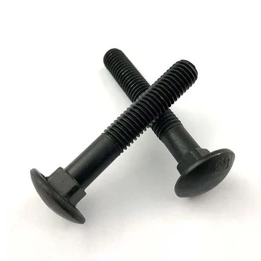 Carriage Bolt Half Thread DIN603 Black