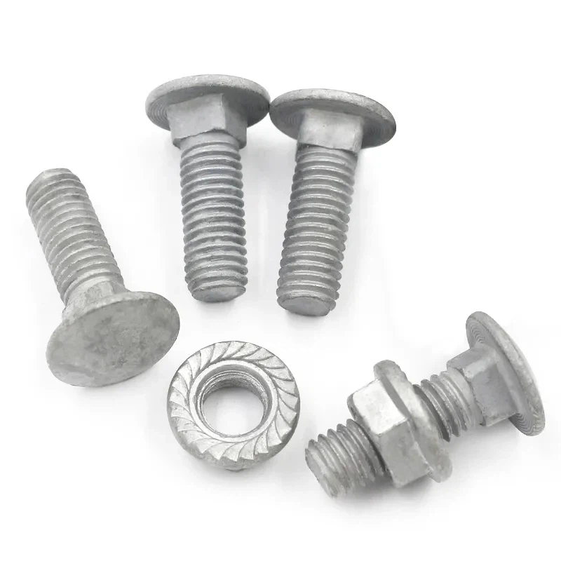 Hot Dip Galvanized Carriage Bolt Half Thread DIN603 HDG