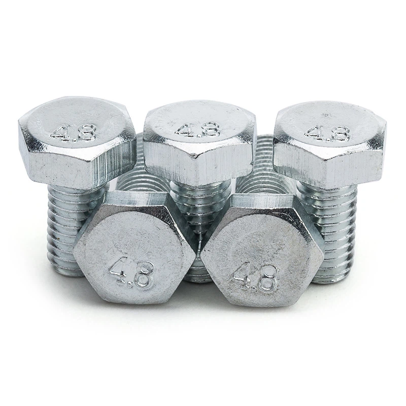 Hex Full Thread Bolt DIN933 ASME B18.2.1 M12X50 8.8 Grade Bright Zinc/Zinc Plated/Clear Zinc/Blue White Zinc